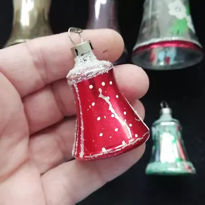 Buy Vintage Mercury Glass Bell Christmas Tree Ornament Choose Style • 6.63£