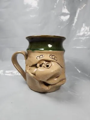 Buy Pretty Ugly Pottery Coffee Mug Cup Face Handmade In Wales Glazed Stoneware • 14.99£