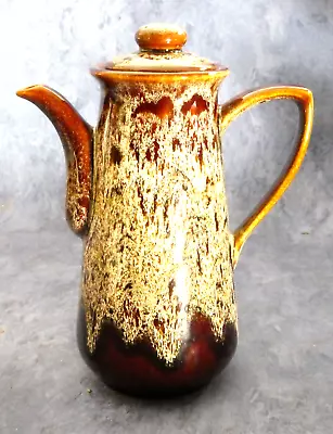 Buy Vintage 1970s Fosters Cornwall Brown Honeycomb Ceramic Coffee Pot • 11.44£