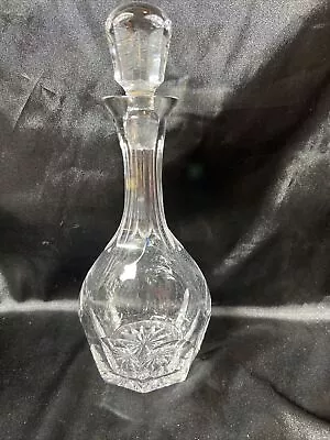 Buy Crystal Vintage Decanter W/ Faceted Ball Stopper 11 1/2” • 28.60£