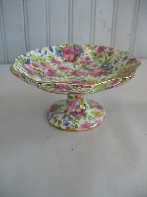 Buy Vtg Royal Winton Summertime Chintz Nut & Candy Dish With Pedestal 5  England  • 60.82£