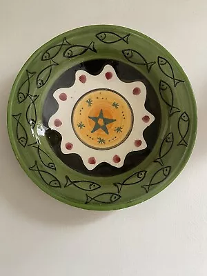 Buy Safi Moroccan Pottery Charger Fish And Stars • 40£