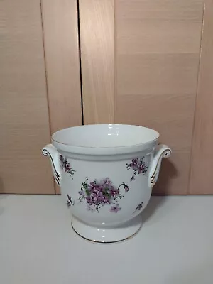 Buy Victorian Violets By Hammersley  For SPODE Cache Pot Jardiniere Flower Pot Vase  • 19£