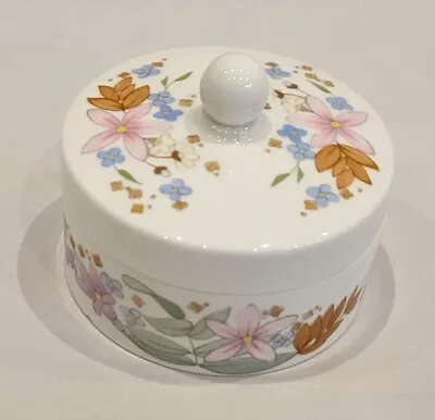 Buy Pretty Wedgwood Bone China Meadow Sweet Trinket Box - Made In England • 6.99£