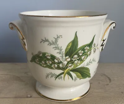 Buy Hammersley Fine Bone China Lily Of The Valley Cachepot Planter H:13cm • 19.99£