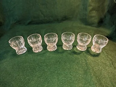 Buy 6x Antique Cut Glass Shot Glass / Whisky Tumblers • 45£