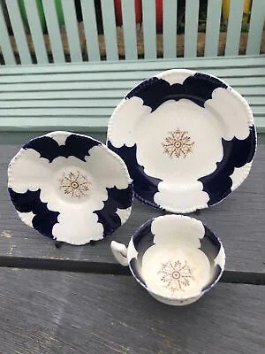 Buy Unfinished Coalport Batwing & Floral Cup X1, Saucerx1 & Side Plate X1 (Lot 4/10) • 30£