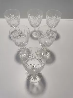 Buy Made In Edinburgh Scotland Crystal  Glasses X 6 • 17.99£