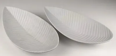 Buy Mid Century Stig Lindberg Gustavsberg REPTIL Swedish Leaf Art Pottery Bowls • 209.93£