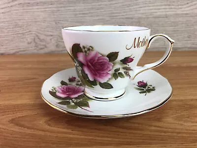 Buy Duchess Bone China Mother Cup And Saucers Pink Rose Design  • 13.99£