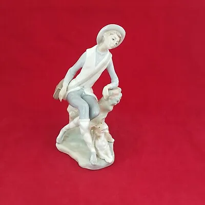 Buy Lladro Figurine 4659 - Shepherd Boy With Dog - 5951 L/N • 92£