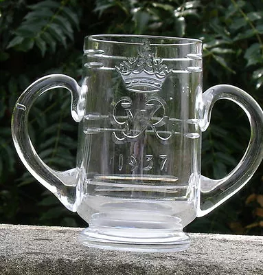 Buy Thomas Webb Royal Coronation George Vi 1937 Glass Loving Cup Engraved Monogram • 25£
