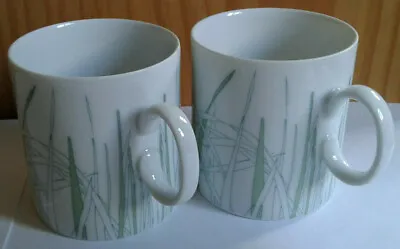 Buy Thomas Rosenthal Germany. 2 Porcelain Small Coffee Mugs. Leaf Design • 18.25£