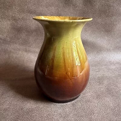 Buy Vintage Australian Made Early Series Remued 184 Drip Glaze Pottery Vase • 24.94£