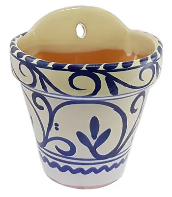 Buy Spanish Terracotta Wall Planter 21 Cm X 18 Cm Spanish Handmade Ceramic Pottery • 21.99£