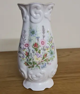 Buy A Beautiful Vintage Aynsley  WILD TUDOR  Fine Bone China Vase • 23.99£