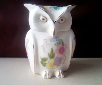 Buy Aynsley 'Wild Tudor' Design In Fine Bone China. Owl Trinket Pot. • 10£