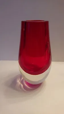 Buy C1957 RETRO RUBY RED WHITEFRIARS ART GLASS BUD VASE BY GEOFFREY BAXTER # 9496 • 25£