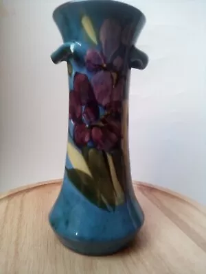 Buy Lemon & Crute  Pottery Torquay Devon Iris  Design 2 Handled   Vase   21  Cm • 32£