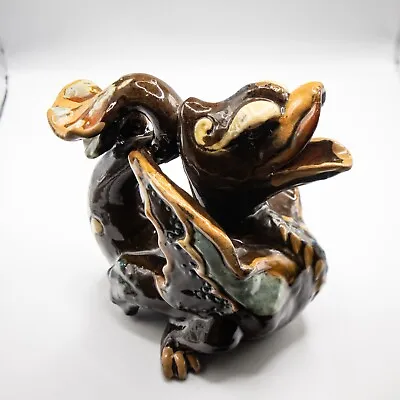 Buy Brannam Art Pottery Grotesque Sea Dragon Jug • 245£