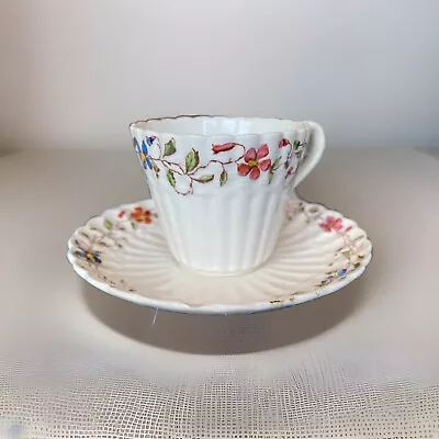 Buy Copeland Spode England Wicker Dale Pattern Demitasse Cup & (Saucer Has Chip) VTG • 9.19£
