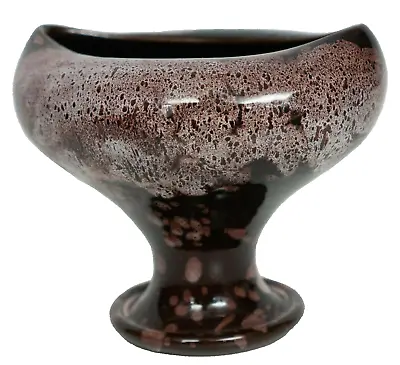 Buy Vintage Welsh Ewenny Vase Pedestal Footed Trinket Dish Reactive Glaze Pottery • 14.99£