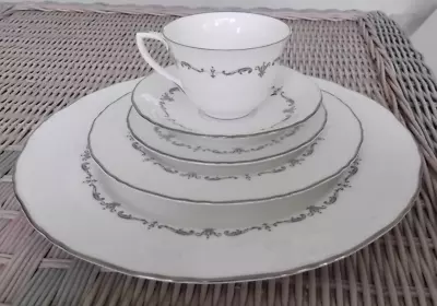 Buy Royal Worcester  Silver Chantilly  5 Piece Place Setting - Multiples Available • 17.45£