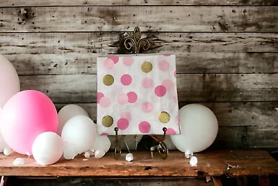 Buy Party Ware Plates Cups And Napkins Birthday Set Event Pink And Gold Dots  • 15£