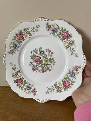 Buy Royal Stafford Rochester Bone China Afternoon Tea Cake Plate Floral Gold Detail • 11.50£