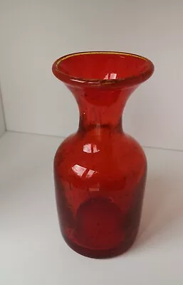 Buy Kosta Boda Erik Hoglund Red Bubble Vase • 52£