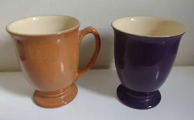 Buy Denby Stoneware Footed Mugs Pair  Storm ?? • 12£