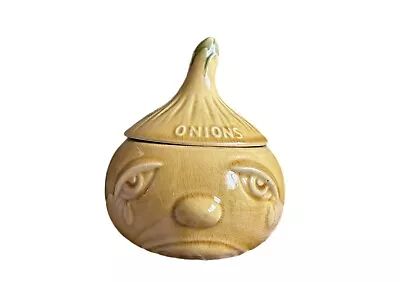 Buy Vintage Sylvac Ceramic Crying Onion Face Pot/Condiment Jar With Lid • 12.99£