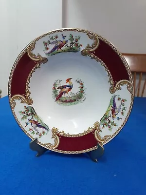 Buy   Peacock Myott Staffordshire Dinnerware Soup Plate Signed A. Robert Vintage  • 14.23£