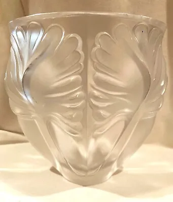 Buy Lalique  Noailles Frosted Crystal Art Glass Vase French 20th Century MInt Nice • 414.65£