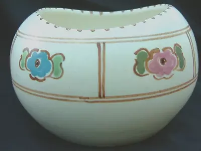 Buy Vintage Hand Painted Honiton Ware Devon Pottery Posy Bowl/ Vase. • 5£