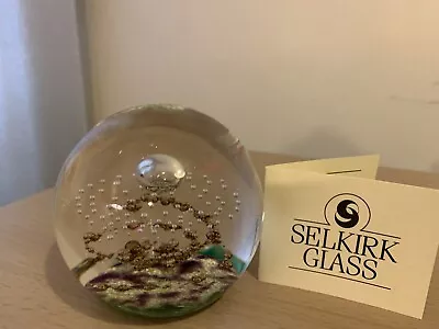 Buy Selkirk Glass Paperweight - “Golden Reef 259” • 5£