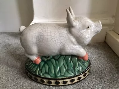 Buy Antique Staffordshire Ceramic Pig. • 49.95£