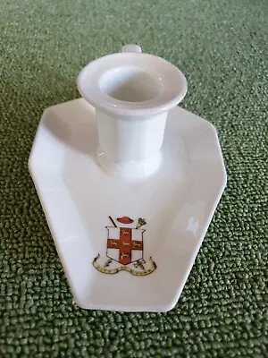 Buy CITY OF YORK CRESTED CHINA WARE CANDLE HOLDER Made In Czechoslovakia  • 5£