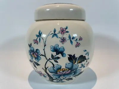 Buy Vintage Sadler Lidded Ginger Jar Blue Floral Oriental Style • 12.99£
