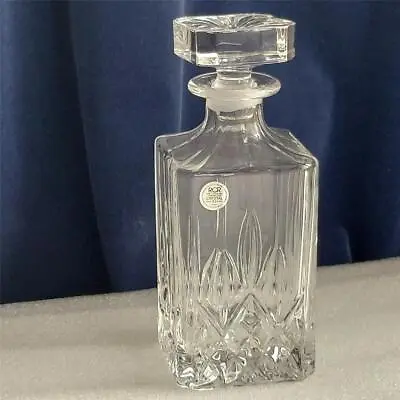 Buy A  Gorgeous  RCR Royal Crystal  Rock  Cut Glass    Whisky Decanter 23 Cm Tall • 19.98£