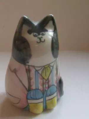 Buy A 3½  Joan De Bethel Rye Pottery Hand Painted  Tom Cat  Free Post Cinque Ports • 39£