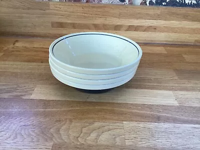 Buy Vintage Hornsea Set 4 Hornsea Ebony Cereal Bowls Rare Set 2 • 27.99£