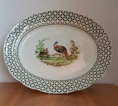 Buy Antique S.Hancock & Sons 18  Coronaware Oval Platter  Chantilly  Pattern C1920 • 55£
