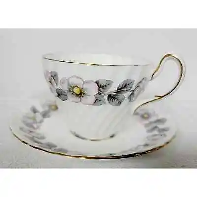 Buy Bone China Tea Cup & Saucer - 1850 EB Foley - Glenbriar Dogwood • 8.54£