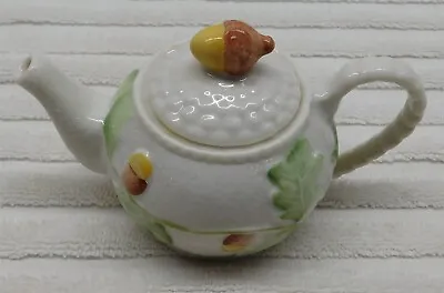 Buy Vintage Miniature Acorn Tiny Tea Pot Made By Belleek China In Ireland • 28.88£