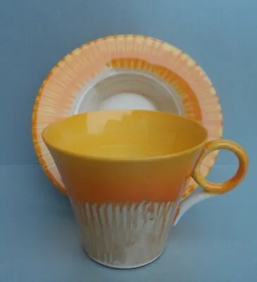 Buy A Shelley Art Deco  Harmony Drip Ware  Regent Shape Demitasse Cup & Saucer C1935 • 75£