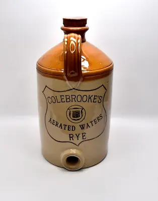 Buy Rare Antique Stoneware  Flagon Colebrooke's Rye Aerated Waters • 75.99£
