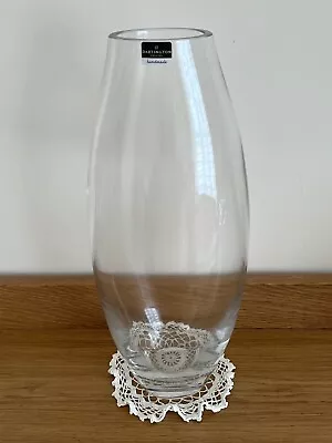 Buy Dartington Glass Vase - Clear Tall Large Heavy Chunky • 22£