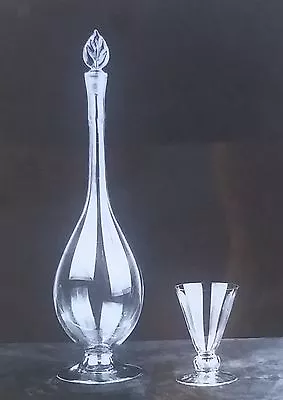 Buy Swedish Glassware, Orrefors Bottle And Glass, Magic Lantern Glass Slide • 2.80£