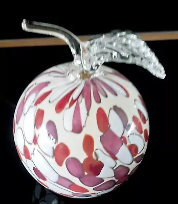 Buy Zorza Handmade In Poland Multicoloured Splatter Glass Apple Ornament EXCON • 9.99£
